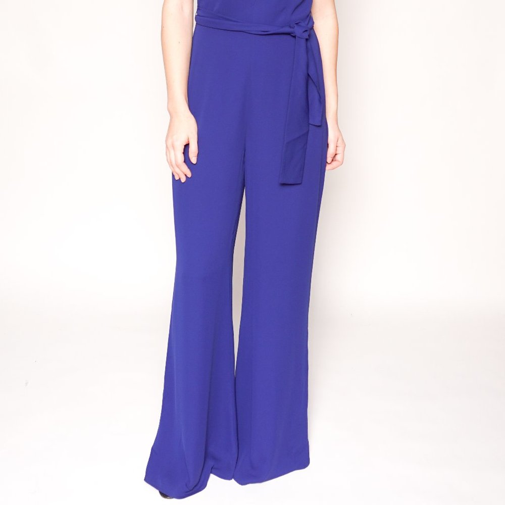 AMANDA UPRICHARD Sapphire Blue Lamar Jumpsuit NWT - Picture 7 of 7